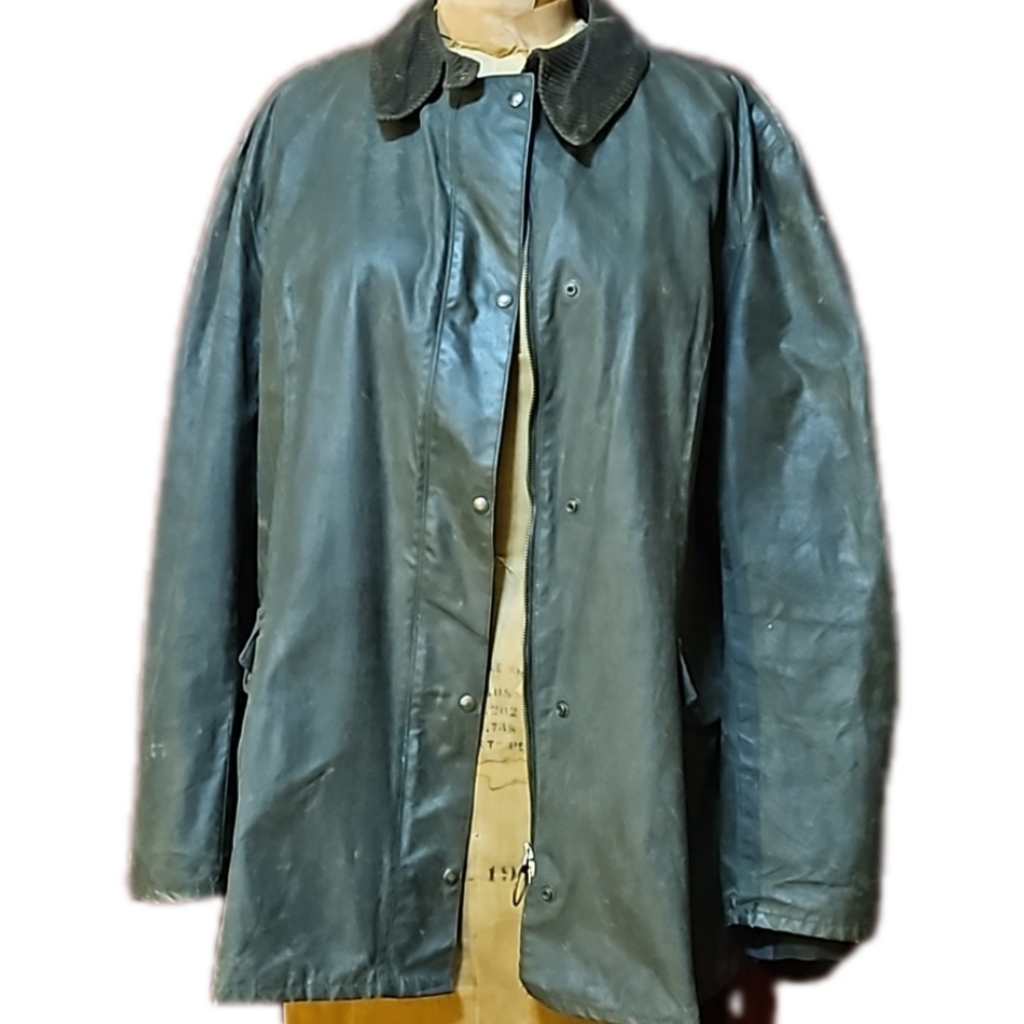 Vintage Britton Waxed Burghley Jacket Made In England